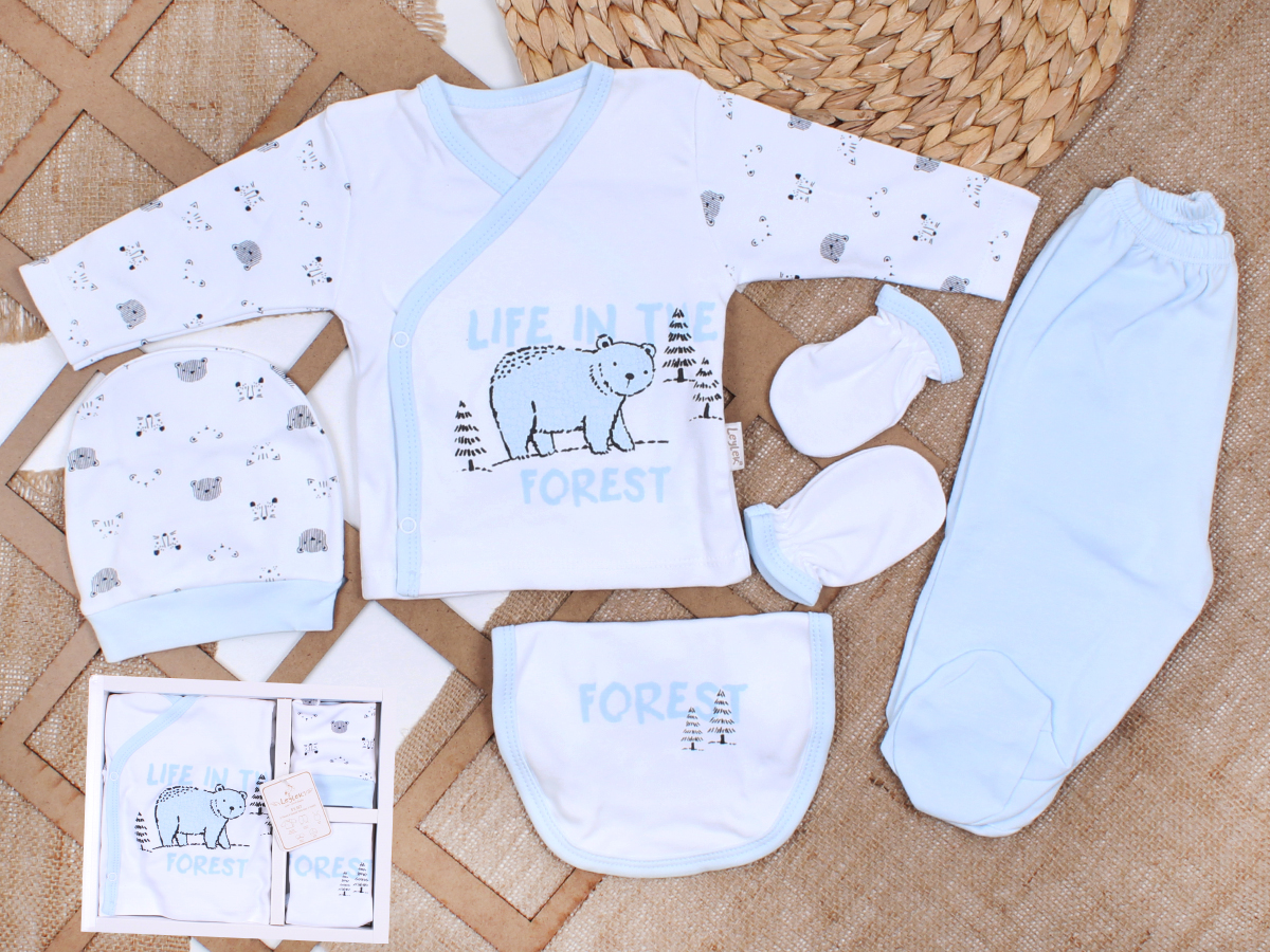  UNISEX  5 Lİ SET - ORMANLI AYILI