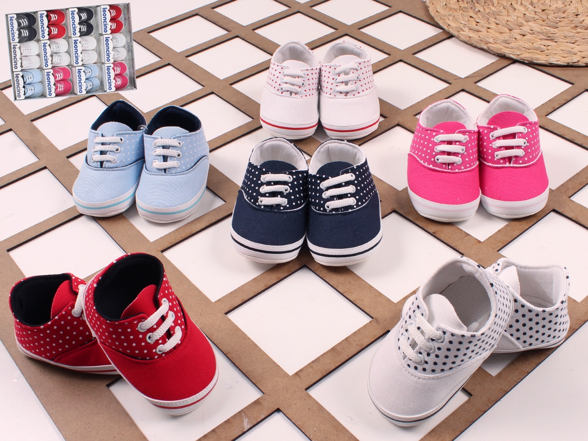 MİNİPATİK UNISEX  PUANLI SPOR BAĞCIKLI LÜKS PATİK 