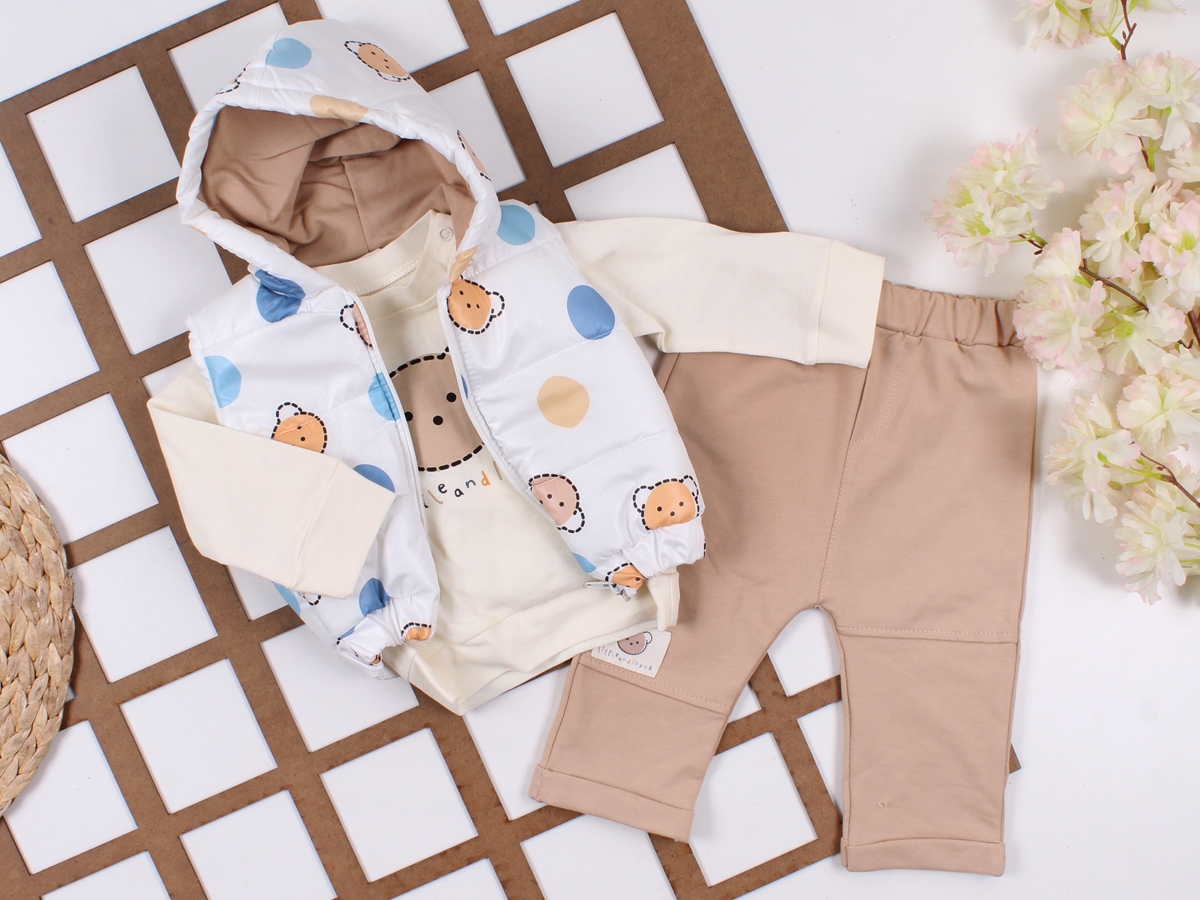  UNISEX 100% PAMUK HİPPIL 3 LÜ TAKIM
