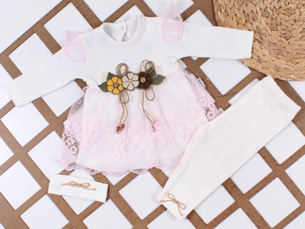 UNISEX İNTERLOK BEBE ELBİSE TAKIMI