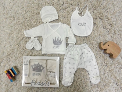 ERKEK 100% PAMUK 5PARÇA ZIBIN SETİ  NEW KİNG