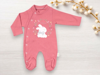 KıZ 100% PAMUK ÇİÇEKLİ TAVŞAN