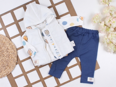  UNISEX 100% PAMUK HİPPIL 3 LÜ TAKIM