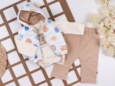  UNISEX 100% PAMUK HİPPIL 3 LÜ TAKIM